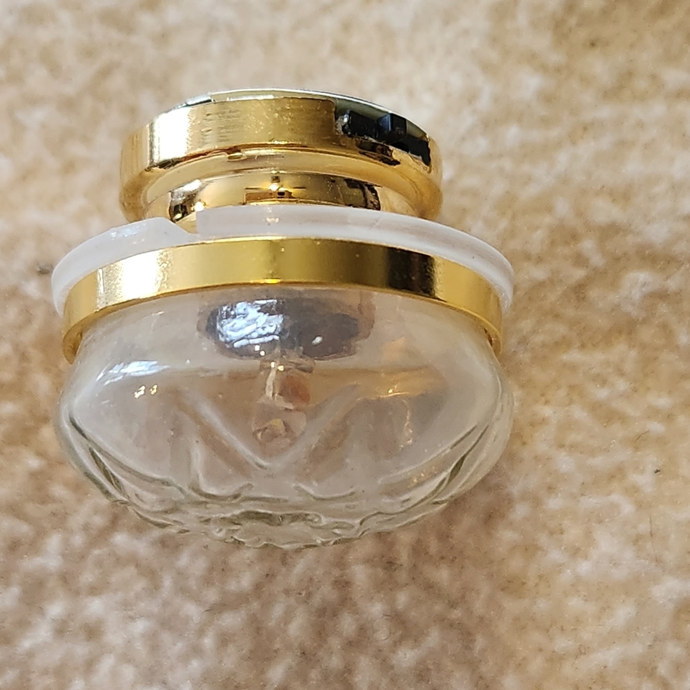 NEW Houseworks 1" Scale LED Dollhouse Clear Etched Ceiling Light Wire Free